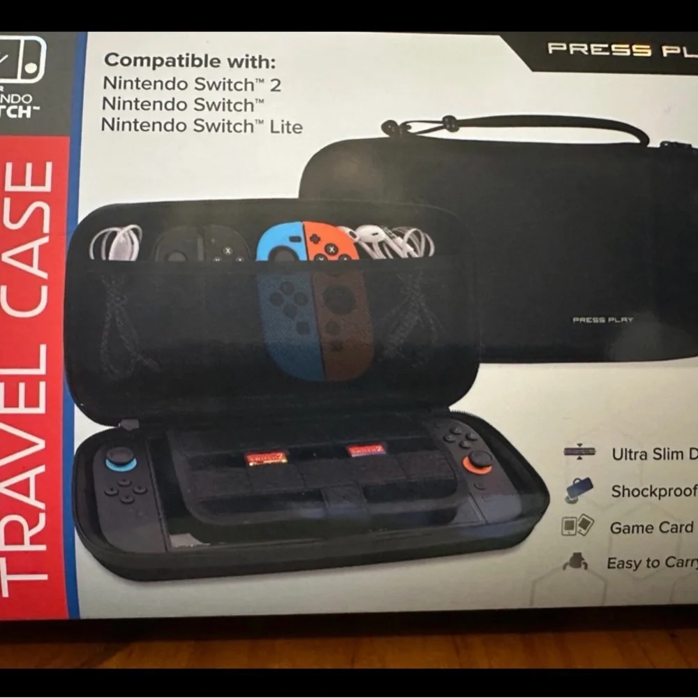 New carryall travel case for Nintendo Switch color black